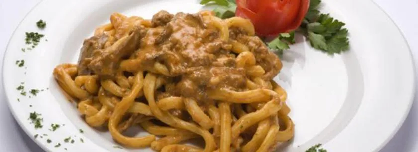 Maccheroni con l'agucia a la bubbieza