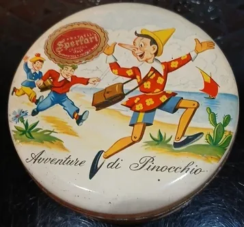 Scatole di latta Sperlari della serie Pinocchio