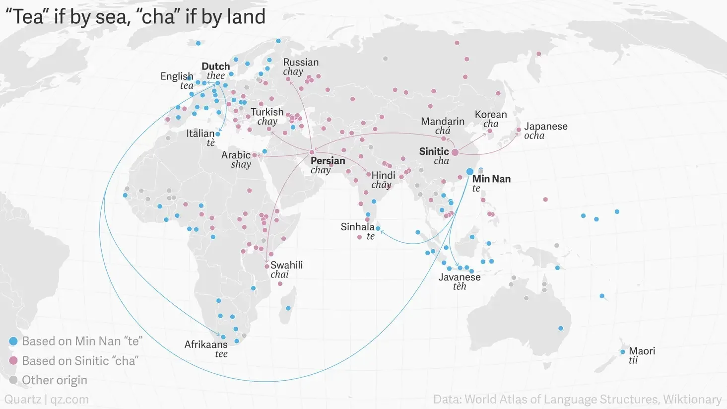 Mappa tea vs chai