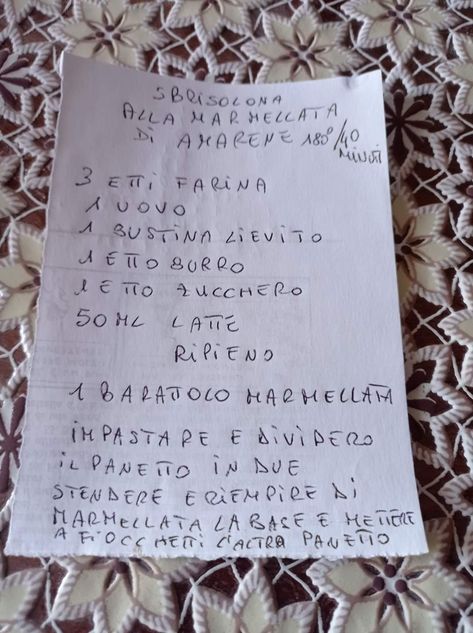 Pagina 1 del manoscritto/testo originale