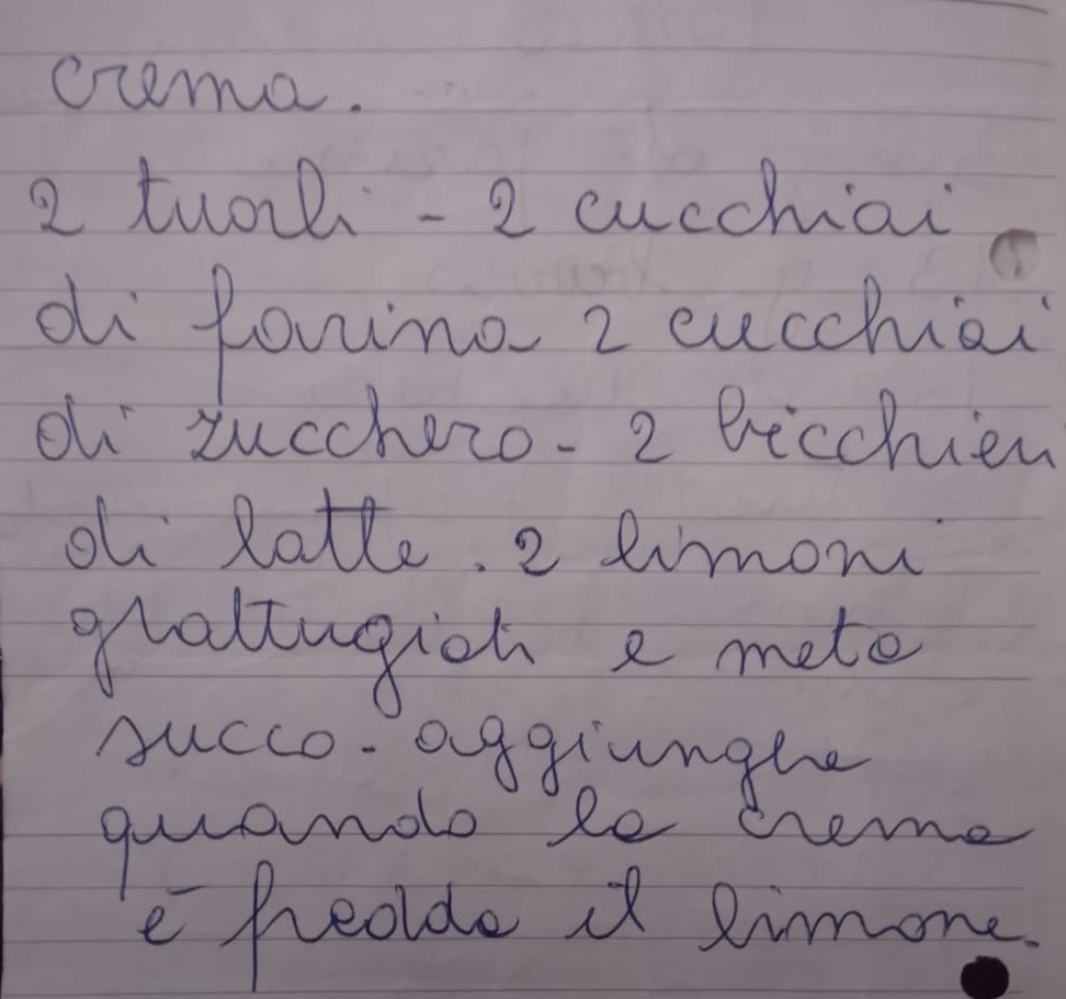 Pagina 2 del manoscritto/testo originale