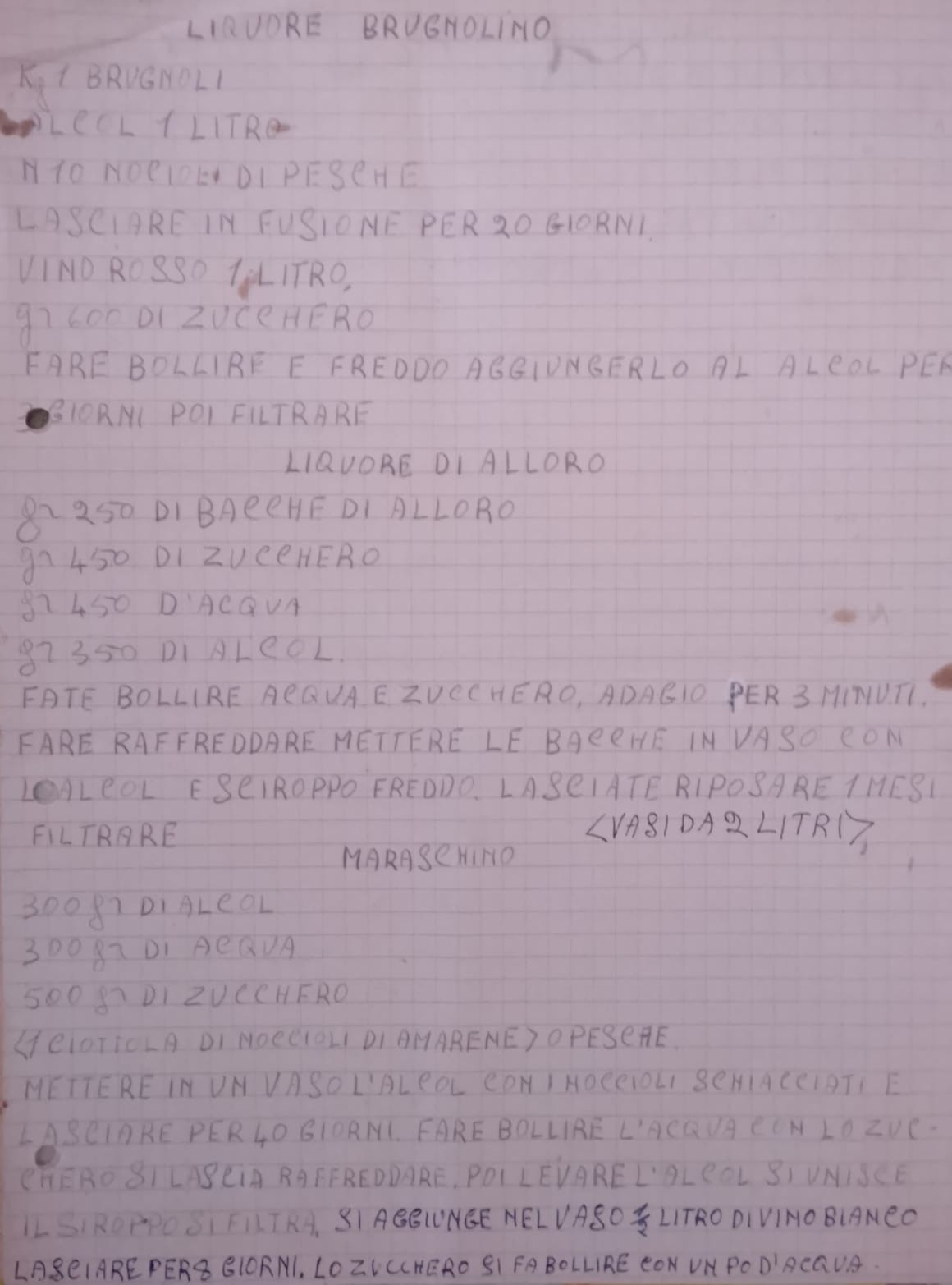 Pagina 1 del manoscritto/testo originale