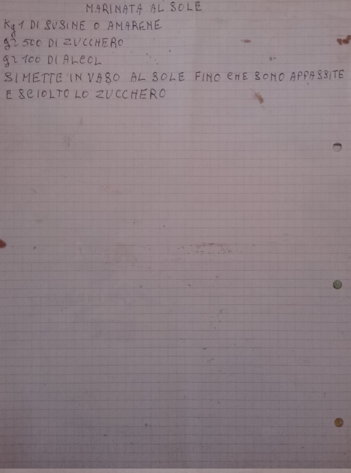 Pagina 1 del manoscritto/testo originale