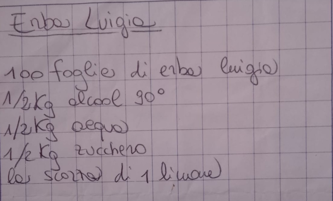 Pagina 1 del manoscritto/testo originale