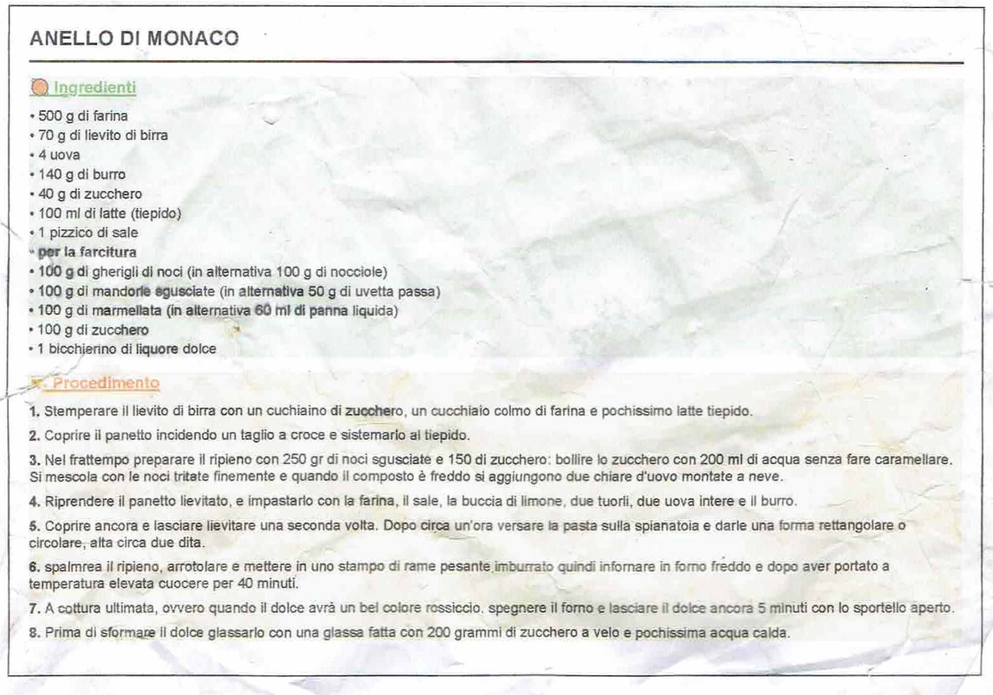 Pagina 1 del manoscritto/testo originale
