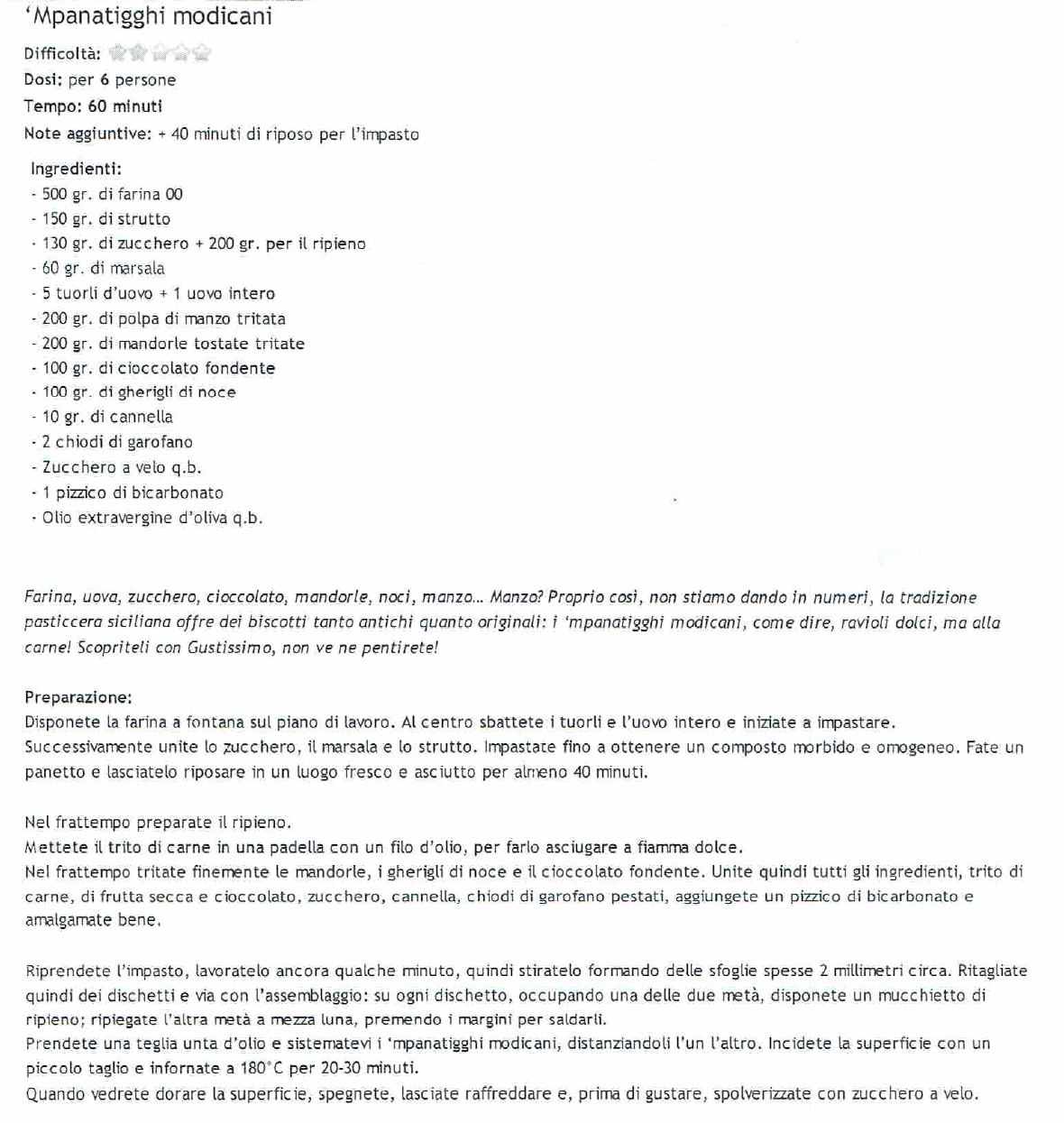Pagina 1 del manoscritto/testo originale